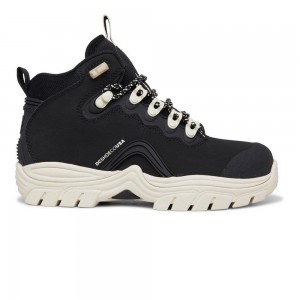 Botas DC Shoes Navigator Mujer Negras Blancas | NEBT-80173