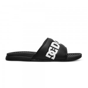 Sandalias DC Shoes Bolsa Hombre Negras Blancas | AZJS-97015