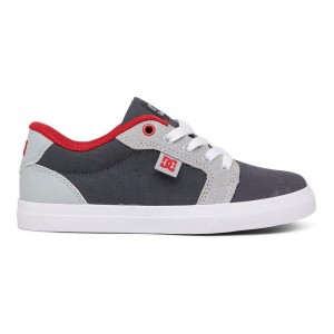 Zapatillas Skate DC Shoes Anvil Niños Gris Rojas | GRIO-19735