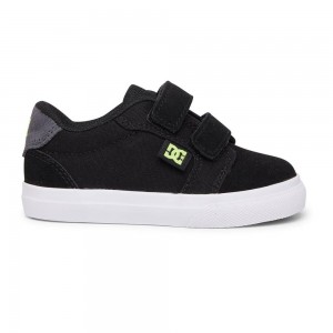 Zapatillas Skate DC Shoes Anvil Niños Negras Gris | EKXC-86039