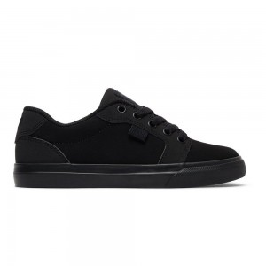 Zapatillas Skate DC Shoes Anvil Niños Negras | JZDA-13924