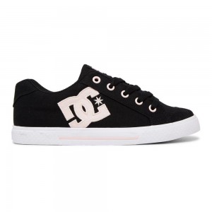 Zapatillas Skate DC Shoes Chelsea Mujer Negras Rosas | XYBN-50372