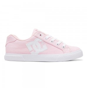 Zapatillas Skate DC Shoes Chelsea Mujer Rosas Blancas | BKCR-68935