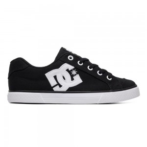 Zapatillas Skate DC Shoes Chelsea Mujer Negras Blancas | OZWN-96578