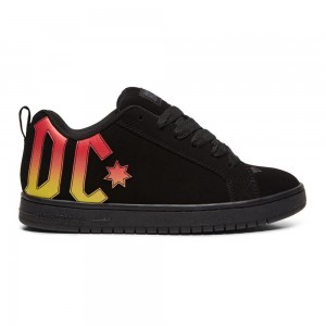 Zapatillas Skate DC Shoes Court Graffik Hombre Negras | DKFW-10367