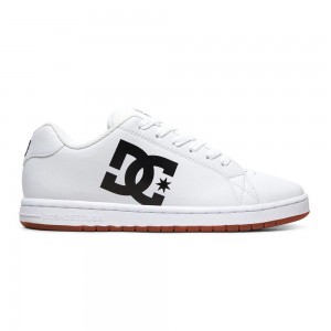 Zapatillas Skate DC Shoes Gaveler Hombre Blancas Negras | GCYI-83726