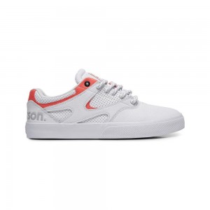 Zapatillas Skate DC Shoes JK X Paterson Hombre Blancas Rojas | NAGI-98354