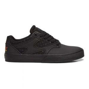 Zapatillas Skate DC Shoes Kalis Vulc Hombre Negras Gris | MAVY-49352