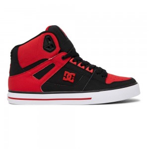 Zapatillas Skate DC Shoes Pure Hombre Rojas Negras | GBCQ-50193