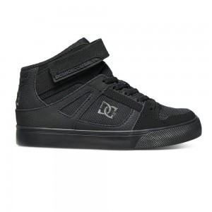 Zapatillas Skate DC Shoes Pure Niños Negras | NVGZ-61205