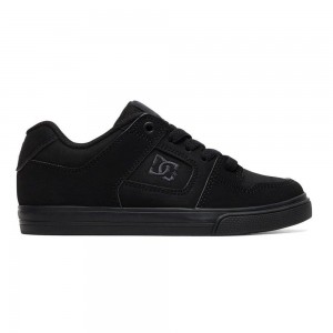 Zapatillas Skate DC Shoes Pure Niños Negras | CEBD-32816