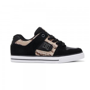 Zapatillas Skate DC Shoes Pure Niños Negras | IQFL-63802