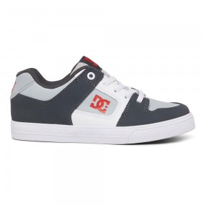 Zapatillas Skate DC Shoes Pure Niños Negras Gris | IRNJ-78190