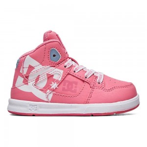 Zapatillas Skate DC Shoes Pure Niños Rosas Blancas | TODR-35610