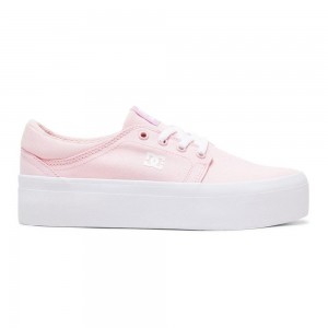 Zapatillas Skate DC Shoes Trase TX Mujer Rosas Claro | CGUJ-26071