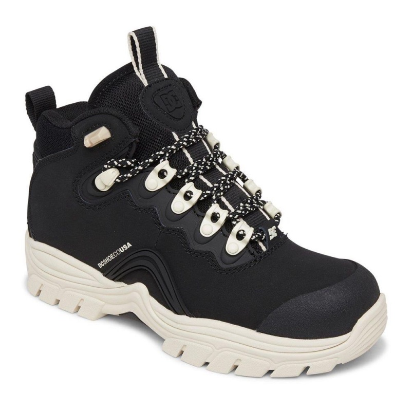 Botas DC Shoes Navigator Mujer Negras Blancas | NEBT-80173