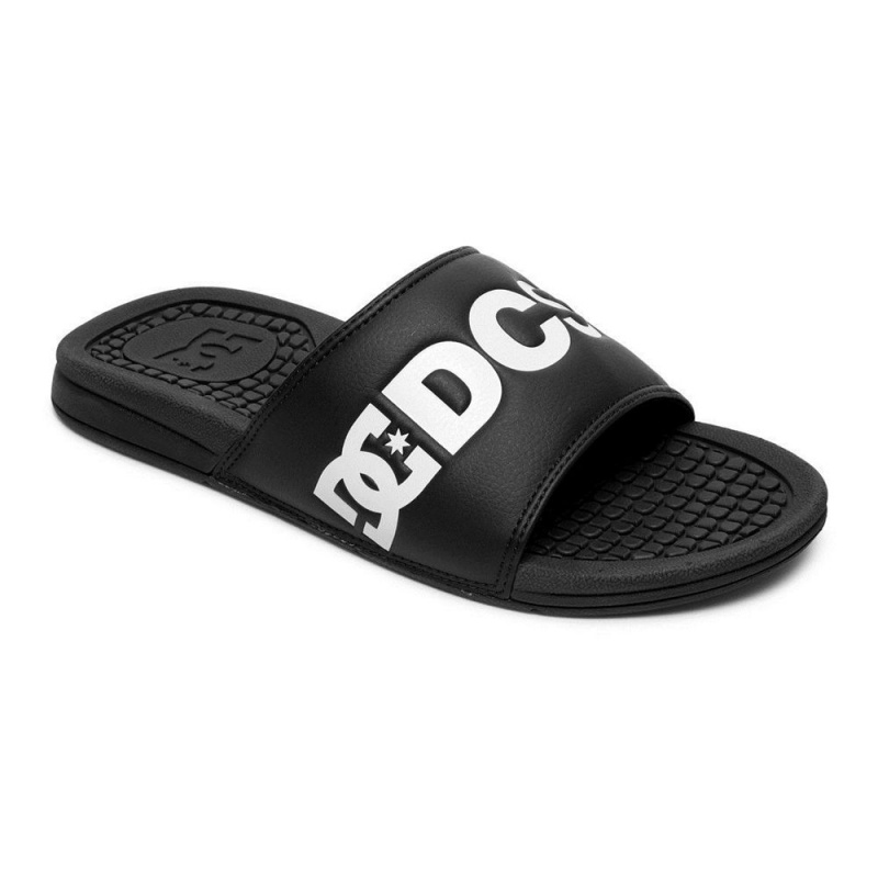 Sandalias DC Shoes Bolsa Hombre Negras Blancas | AZJS-97015