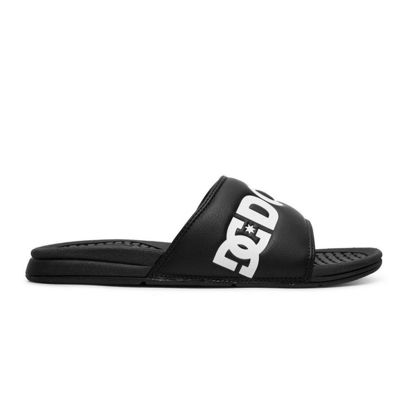 Sandalias DC Shoes Bolsa Hombre Negras Blancas | AZJS-97015