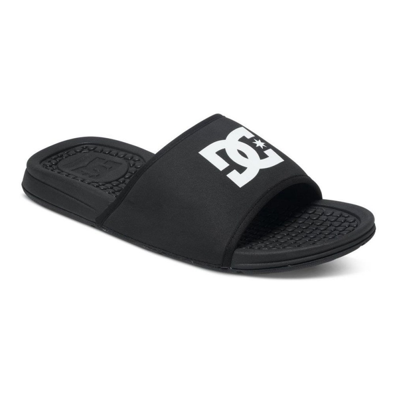 Sandalias DC Shoes Bolsa Hombre Negras Blancas | TSBR-42913