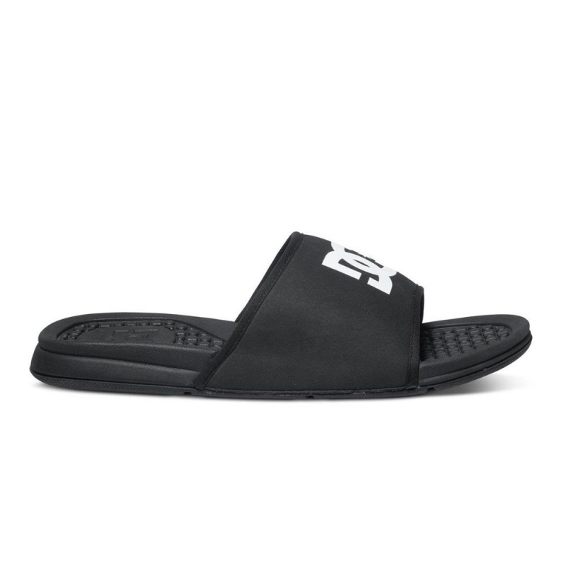 Sandalias DC Shoes Bolsa Hombre Negras Blancas | TSBR-42913