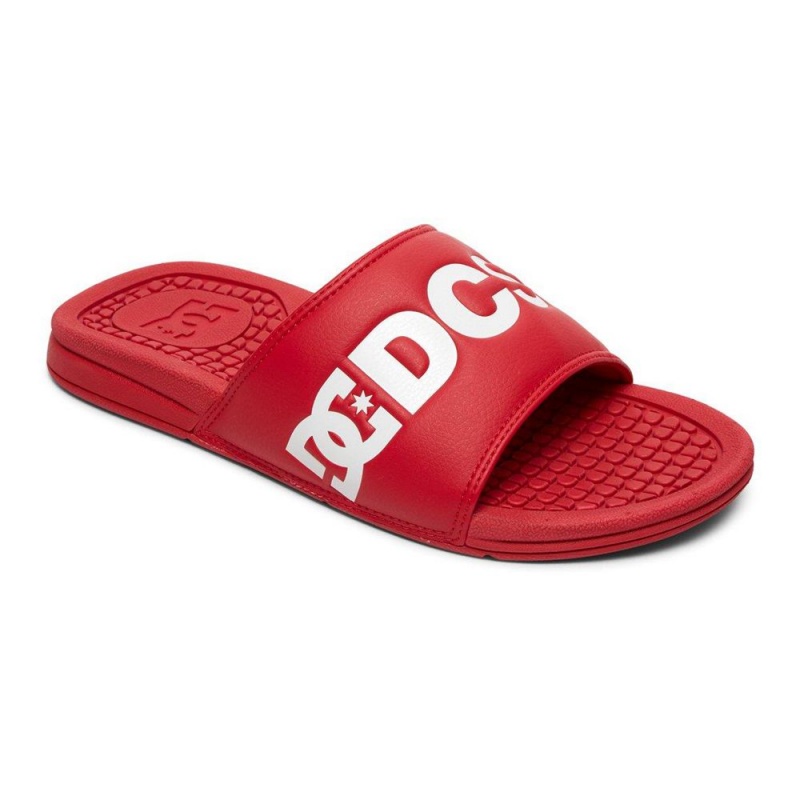 Sandalias DC Shoes Bolsa Hombre Rojas Blancas | DVPG-07264