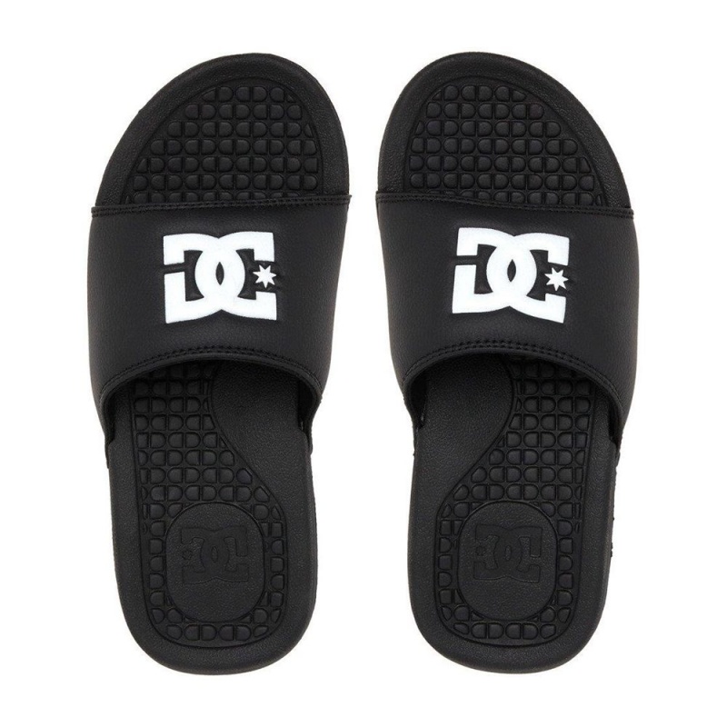 Sandalias DC Shoes Bolsa Mujer Negras Blancas | XAVH-13072