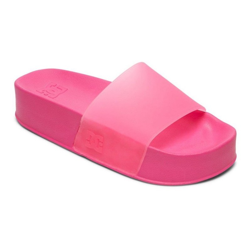 Sandalias DC Shoes Slides Mujer Rosas | NSPC-43715