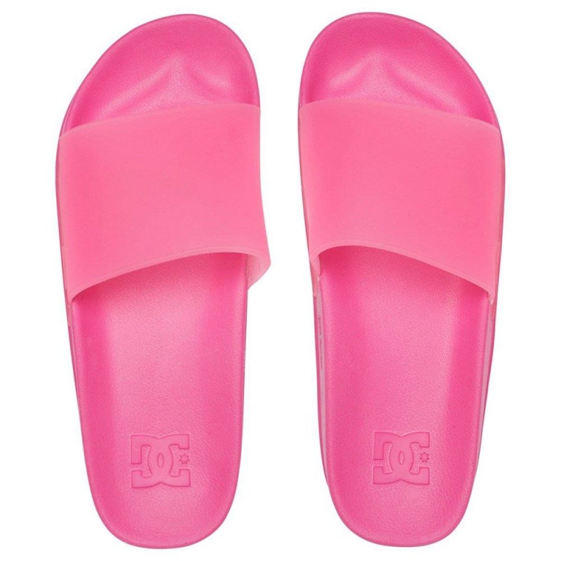 Sandalias DC Shoes Slides Mujer Rosas | NSPC-43715