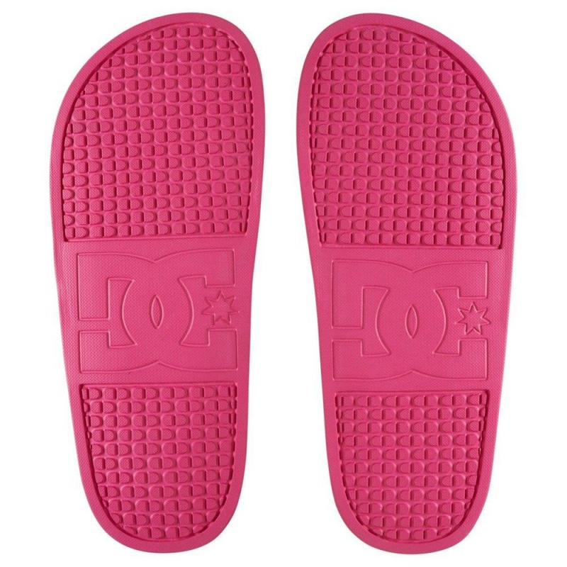 Sandalias DC Shoes Slides Mujer Rosas | NSPC-43715