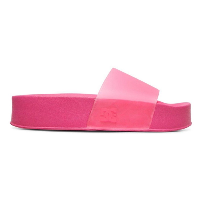 Sandalias DC Shoes Slides Mujer Rosas | NSPC-43715