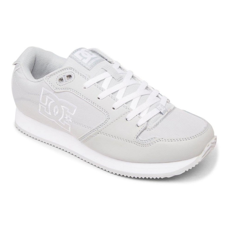 Zapatillas DC Shoes Alias Mujer Gris Blancas | XCDY-32687