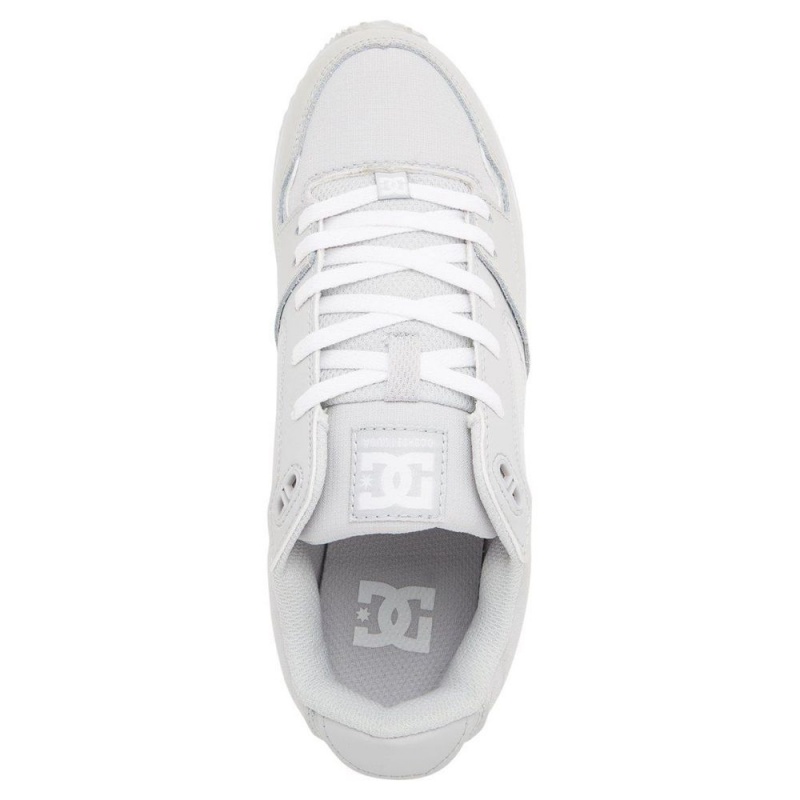 Zapatillas DC Shoes Alias Mujer Gris Blancas | XCDY-32687