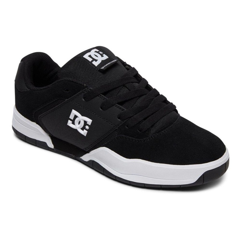 Zapatillas DC Shoes Central Hombre Negras Blancas | KOSF-48910