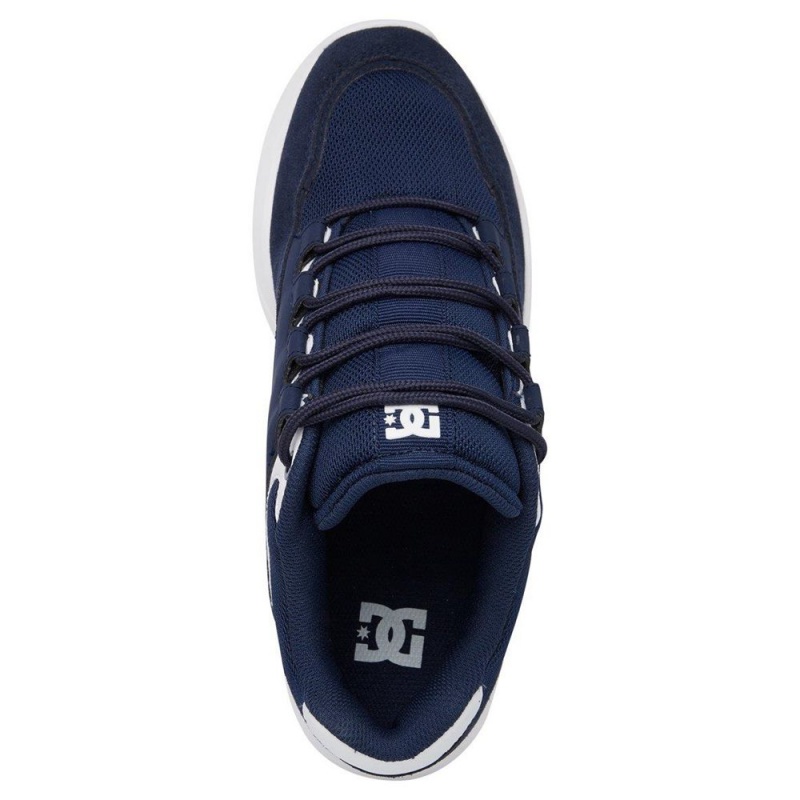 Zapatillas DC Shoes Decel Hombre Azul Marino Blancas | UZJH-43905