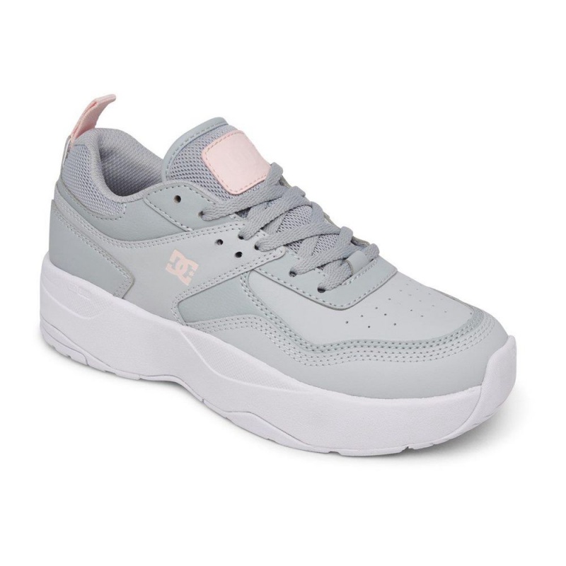 Zapatillas DC Shoes E.Tribeka Mujer Gris Rosas | FGRJ-64805