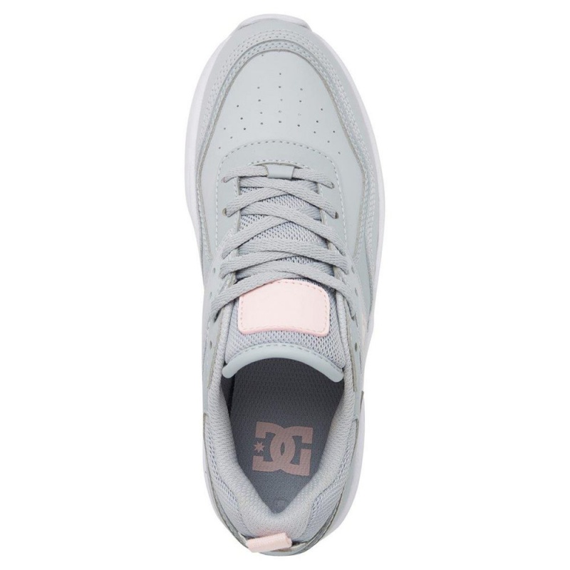 Zapatillas DC Shoes E.Tribeka Mujer Gris Rosas | FGRJ-64805