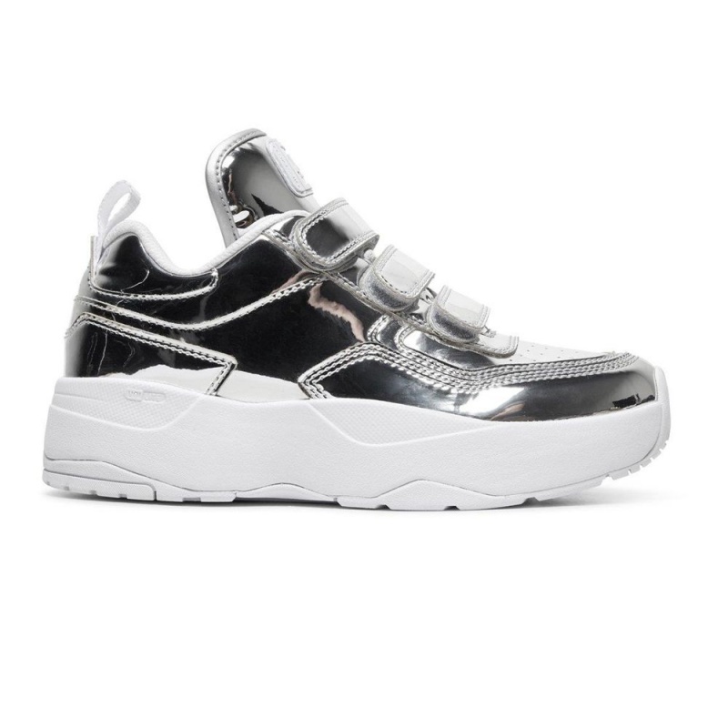 Zapatillas DC Shoes E.Tribeka Mujer Plateadas | LAXB-61285