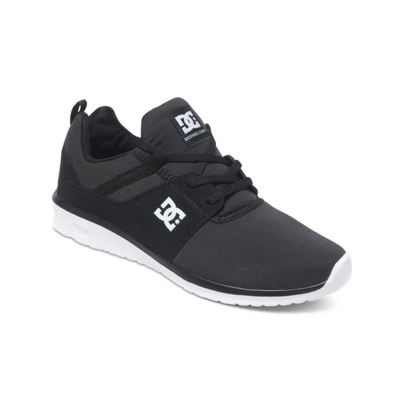 Zapatillas DC Shoes Heathrow Mujer Negras Blancas | HQXG-18645