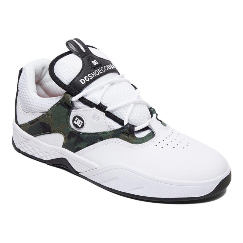 Zapatillas DC Shoes Kalis Hombre Blancas Negras | GHSB-57423