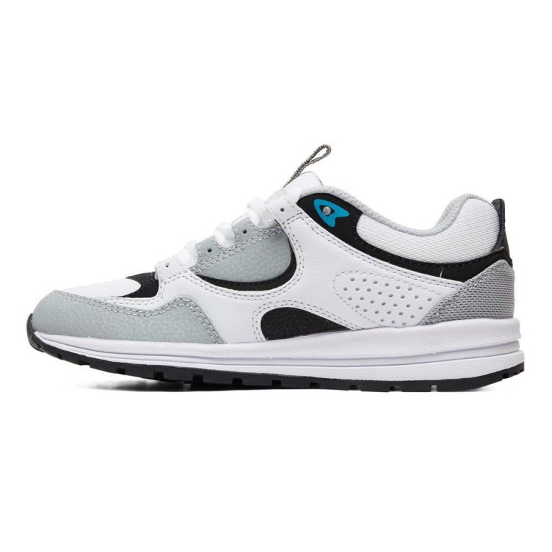 Zapatillas DC Shoes Kalis Niños Blancas Gris | BASN-90876