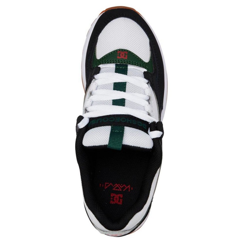 Zapatillas DC Shoes Kalis Niños Negras Blancas | NILF-53982