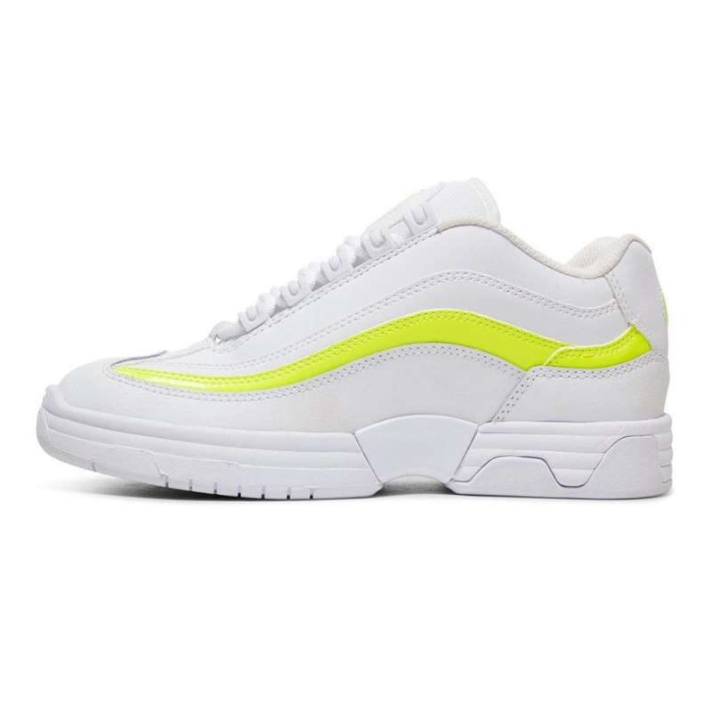 Zapatillas DC Shoes Legacy Lite Mujer Blancas Amarillo | KJSV-36452