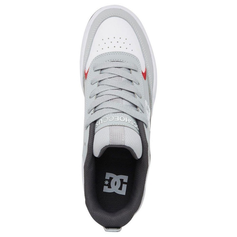 Zapatillas DC Shoes Penza Hombre Gris Blancas | ELDZ-46291