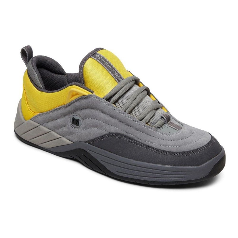 Zapatillas DC Shoes Williams Slim Hombre Gris Amarillo | DLEY-97312