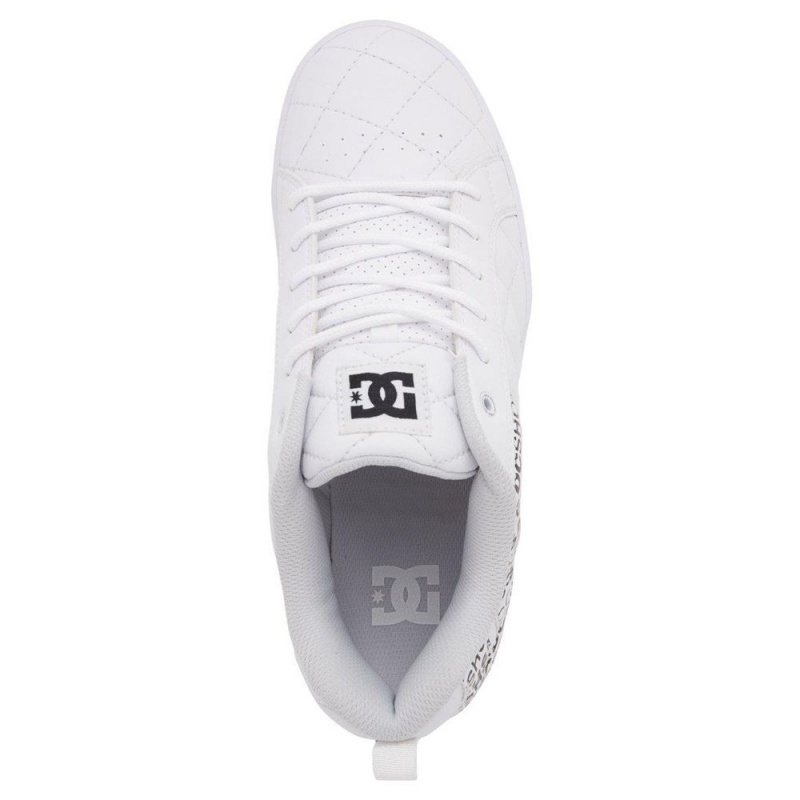 Zapatillas Skate DC Shoes Alliance Hombre Blancas Negras | FAWE-31279