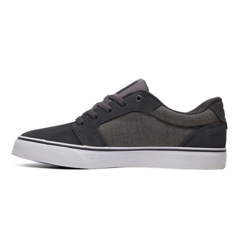 Zapatillas Skate DC Shoes Anvil Hombre Gris Negras | TAMU-37509