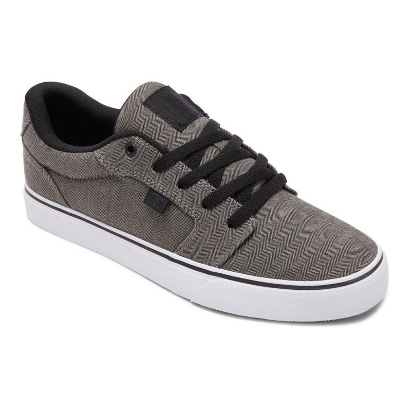 Zapatillas Skate DC Shoes Anvil Hombre Gris Negras | XQJG-13268