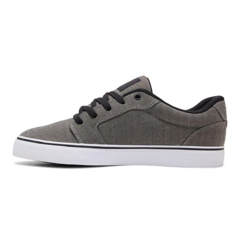 Zapatillas Skate DC Shoes Anvil Hombre Gris Negras | XQJG-13268