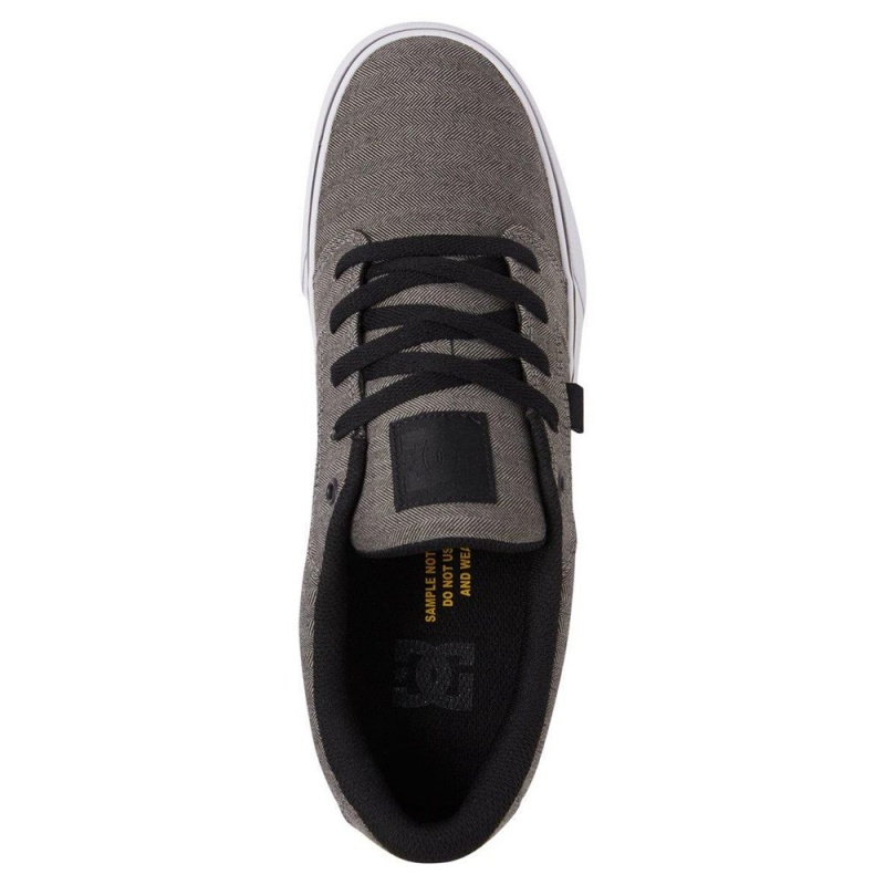 Zapatillas Skate DC Shoes Anvil Hombre Gris Negras | XQJG-13268