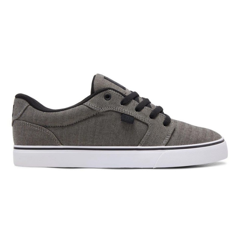 Zapatillas Skate DC Shoes Anvil Hombre Gris Negras | XQJG-13268